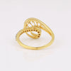 0.23 Ct. IGI Certified Natural Diamond 18k Solid Yellow Gold Infinity Ring - view 6