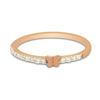 0.41 Ct. IGI Certified Natural Diamond 18k Rose Gold Butterfly Ring For Gift - view 3