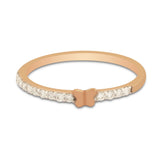 0.41 Ct. IGI Certified Natural Diamond 18k Rose Gold Butterfly Ring For Gift - view 3