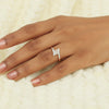 0.18 Ct. IGI Certified Natural Diamond 18k Yellow Gold Floral Bypass Ring - view 5