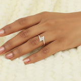0.18 Ct. IGI Certified Natural Diamond 18k Yellow Gold Floral Bypass Ring - view 5