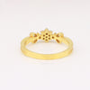 0.10 Ct. IGI Certified Delicate Diamond Flower Ring 18K Yellow Gold Fine Jewellery - view 7