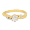 0.40 Ct. IGI Certified 18K Yellow Gold GH VS Diamond Twist Engagement Ring - view 3