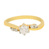 0.40 Ct. IGI Certified 18K Yellow Gold GH VS Diamond Twist Engagement Ring in 18kt