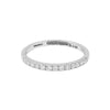 0.25 Ct. IGI Certified 18k White Gold GH VS Diamond Half Eternity Band Ring