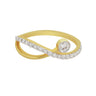 0.39 Ct. IGI Certified Natural Diamond 18k Yellow Gold Infinity Ring For Wife in 18kt