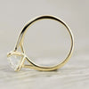 Certified 3.40ct VS1 White Moissanite Ring Jewellery Anniversary Gift 18K Gold Plated