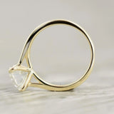 Certified 3.40ct VS1 White Moissanite Ring Jewellery Anniversary Gift 18K Gold Plated