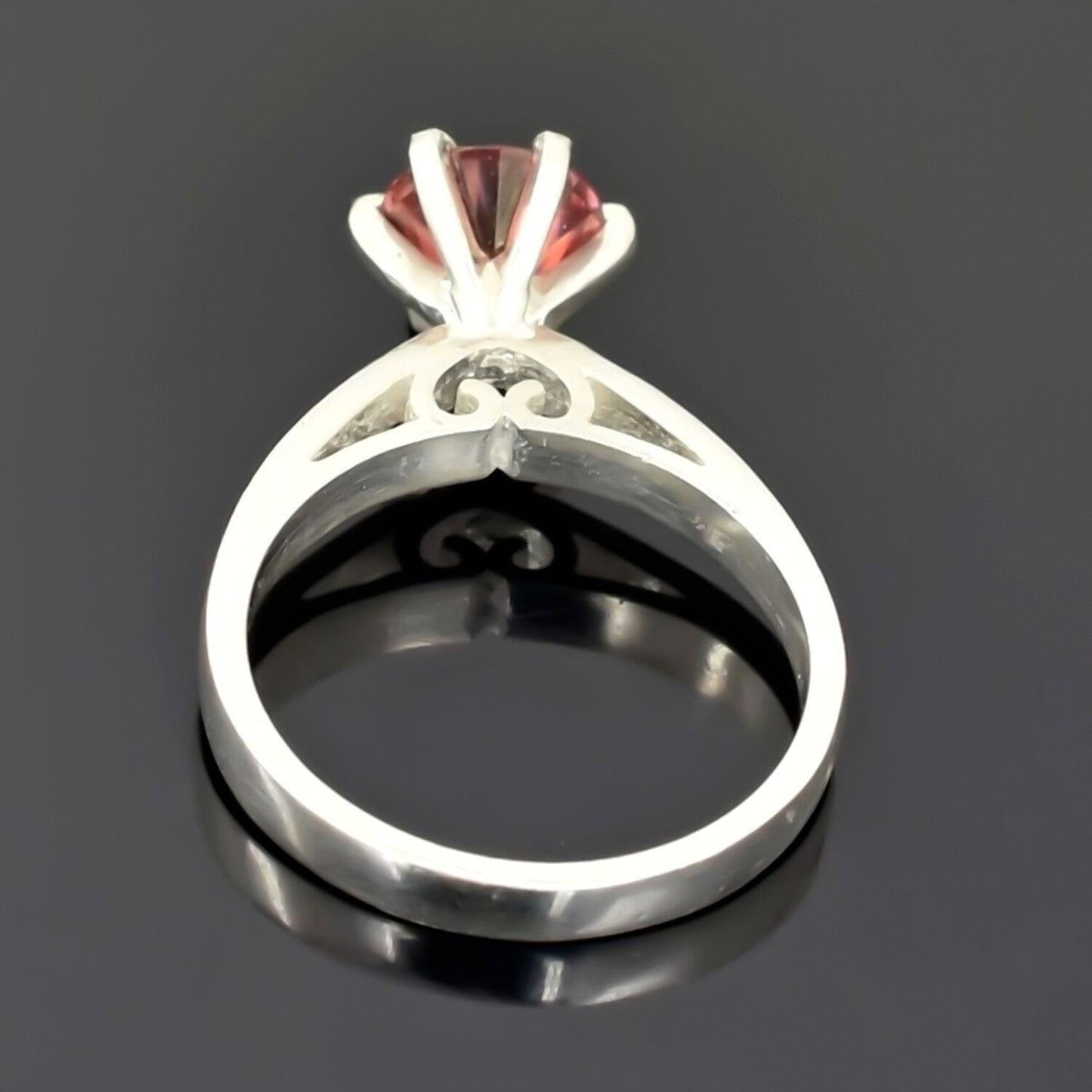 Certified 1.80ct VS1 Round Moissanite Ring for Women in 18K Gold Plated