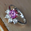 Certified 1.50ct VVS1 Pink Moissanite Ring Birthday Gift Jewellery 18K Gold Plated Ve 18K Gold Plated