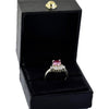 Certified 1.50ct VVS1 Pink Moissanite Ring Birthday Gift Jewellery 18K Gold Plated Ve 18K Gold Plated