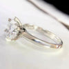 Certified 2.35ct VS1 White Moissanite Ring Birthday Gift Jewellery 18K Gold Plated Ve 18K Gold Plated