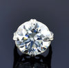 Certified Natural 10ct VS1 Round White Moissanite Ring Jewellery 18K Gold Plated Verm 18K Gold Plated