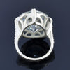 Certified Natural 10ct VS1 Round White Moissanite Ring Jewellery 18K Gold Plated Verm 18K Gold Plated