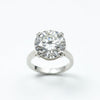 Certified Natural 10ct VS1 Round White Moissanite Ring Jewellery 18K Gold Plated Verm 18K Gold Plated