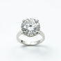 Certified 10ct VS1 Round White Moissanite Ring Jewellery 18K Gold Plated