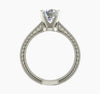 Certified 3ct Natural VVS2 F Moissanite Ring for Gift in Solid 18K Gold Plated Verm 18K Gold Plated