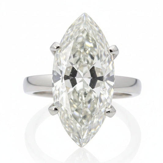 Black Friday! Certified 7.5ct VS White Moissanite Ring for Love 18K Gold Plated Ver 18K Gold Plated