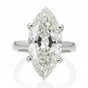 Certified 7.5ct VS White Moissanite Ring for Love 18K Gold Plated