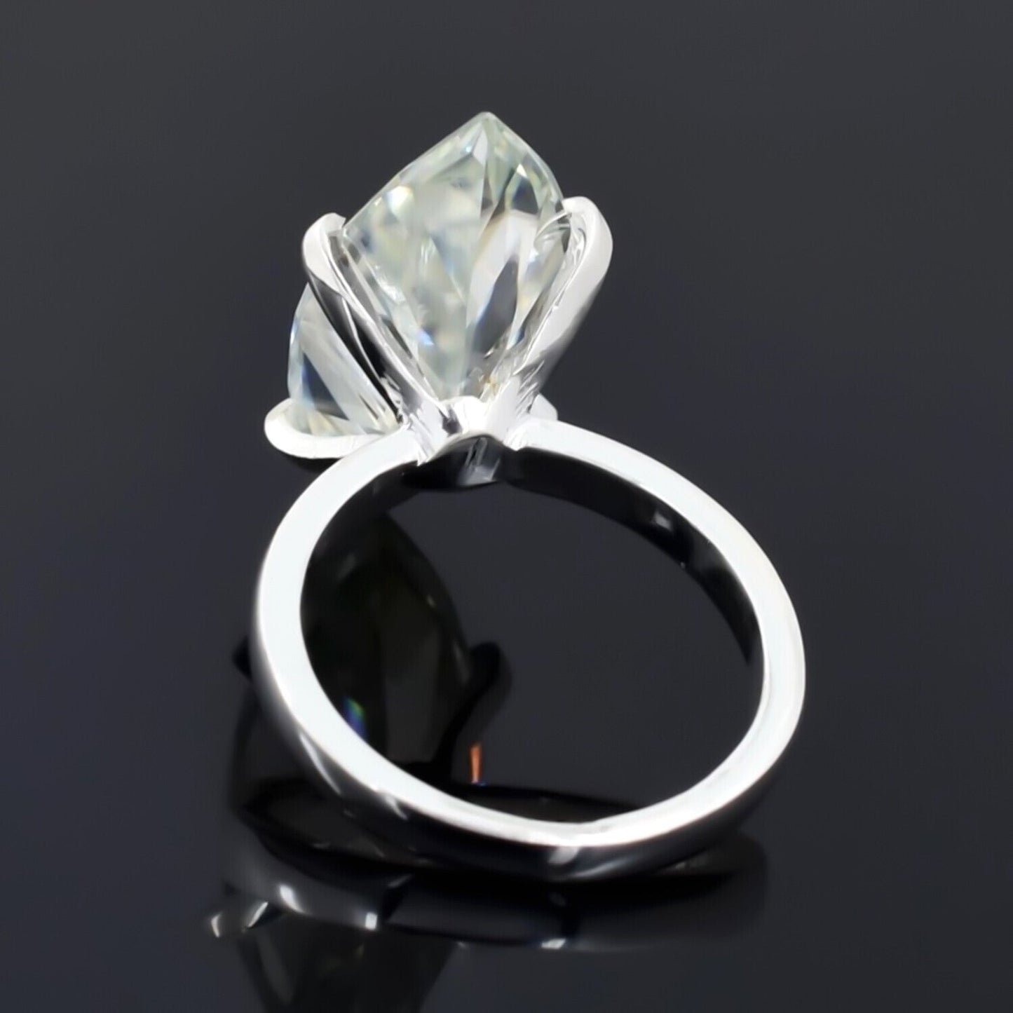 Black Friday! Certified 7.5ct VS White Moissanite Ring for Love 18K Gold Plated Ver 18K Gold Plated
