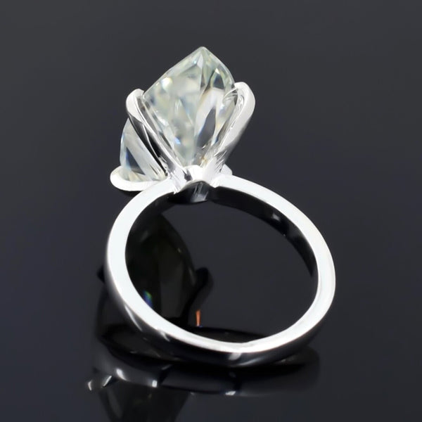 Black Friday! Certified 7.5ct VS White Moissanite Ring for Love 18K Gold Plated Ver 18K Gold Plated