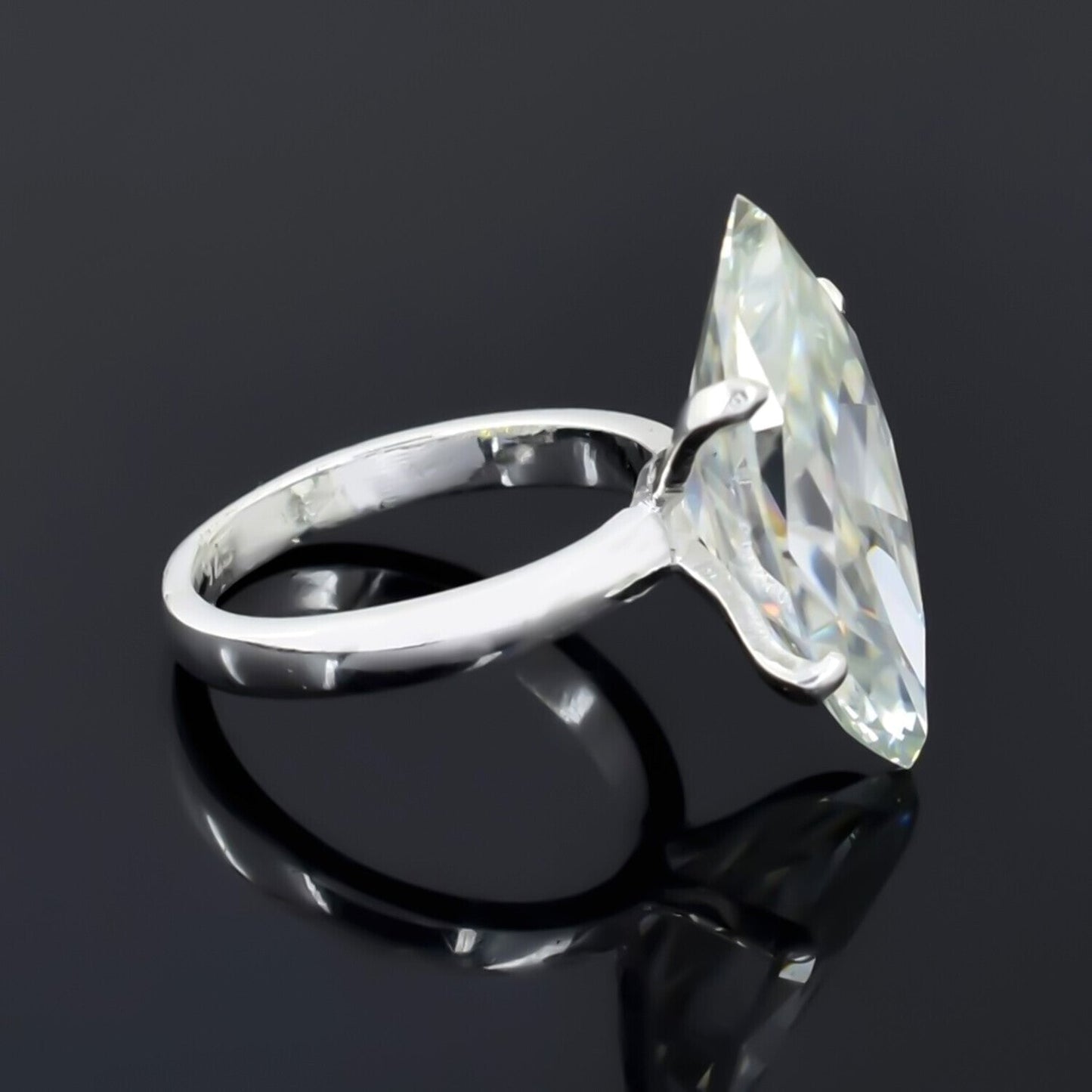 Black Friday! Certified 7.5ct VS White Moissanite Ring for Love 18K Gold Plated Ver 18K Gold Plated