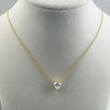 2 Ct Heart Shaped White Moissanite Designer Pendant In 18K Gold Plated