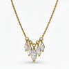 3Ct Certified Marquise Cut White Moissanite Solitaire Pendant 18K Gold Plated Verme 18K Gold Plated