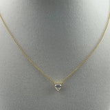2 Ct Heart Shaped White Moissanite Designer Pendant In 18K Gold Plated