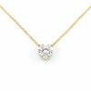 2 Ct Heart Shaped White Moissanite Designer Pendant In 18K Gold Plated