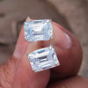 5.00 ct DEW White Moissanite Solitaire Studs In Gold Vermeil For Birthday