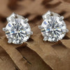 7.30Ct Certified White Moissanite In Gold Vermeil Dangler Earrings - GEMHUB