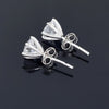 7.30 ct DEW Certified White Moissanite In Gold Vermeil Dangler Earrings