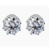 5.00 Ct Certified White Moissanite Solitaire Studs In Gold Vermeil - GEMHUB