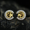 IGI Certified 0.48 Ct. Diamond Stud Earrings in 18K Yellow Gold for Women