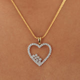 Delicate 0.82 Ct Diamond Necklace Pendant 18K Gold IGI Certified Jewellery