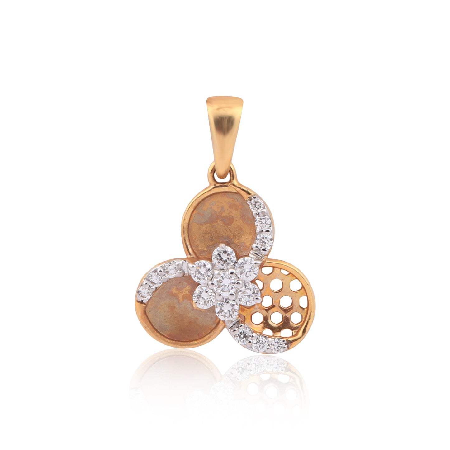 0.34 Ct Natural Diamond Pendant IGI Certified G-H VS Round 18K Gold Necklace - view 2