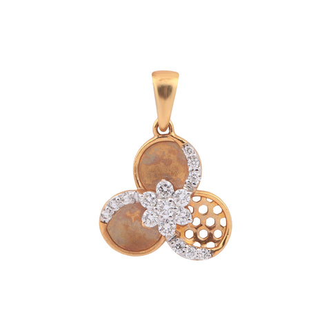 0.34 Ct Natural Diamond Pendant IGI Certified G-H VS Round 18K Gold Necklace