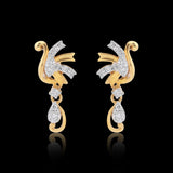 IGI Certified 0.28 Ct Diamond Stud Earrings G-H VS Brilliant Cut Tops