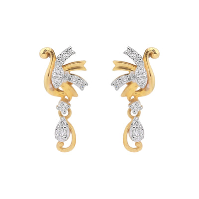 IGI Certified 0.28 Ct Natural Diamond Stud Earrings G-H VS Brilliant Cut Tops