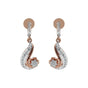 0.55 Ct Natural Diamond Stud Earrings IGI Certified H-I VS Round 18K Gold For Women's