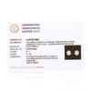 IGI Certified 0.59 Ct Diamond Earrings H-I I1-I2 Round 18K Gold Jewellery