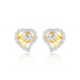 Classic Jewellery 0.56 Ct Round Natural Diamond Earrings IGI Certified SI2-I1 18K Gold