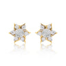 IGI Certified 0.59 Ct Natural Diamond Earrings H-I I1-I2 Round 18K Gold Jewellery in 18kt Yellow Gold