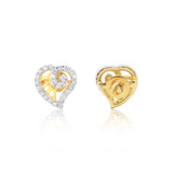 Classic Jewellery 0.56 Ct Round Diamond Earrings IGI Certified SI2-I1 18K Gold