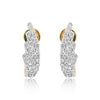 0.43 Ct Brilliant Cut Diamond Stud Earrings IGI Certified G-H VS 18K Gold