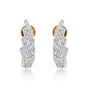 0.43 Ct Brilliant Cut Natural Diamond Stud Earrings IGI Certified G-H VS 18K Gold