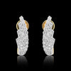 0.43 Ct Brilliant Cut Diamond Stud Earrings IGI Certified G-H VS 18K Gold