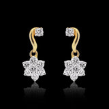 IGI Certified 1.09 Ct Round Diamond Earrings H-I VS Premium Stud Tops