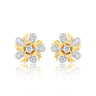 IGI Certified 0.47 Ct Natural Diamond Stud Earrings G-H VS Brilliant Cut Tops in 18kt Yellow Gold